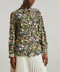 Liberty Jude's Floral Relaxed Silk Shirt -Farm Rio || Liberty || Paloma Wool Shop 000783525 R516217006 3