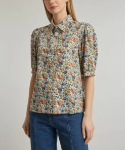 Liberty Rachel Tana Lawn™ Cotton Puff Sleeve Shirt -Farm Rio || Liberty || Paloma Wool Shop 000783526 R516223006 3