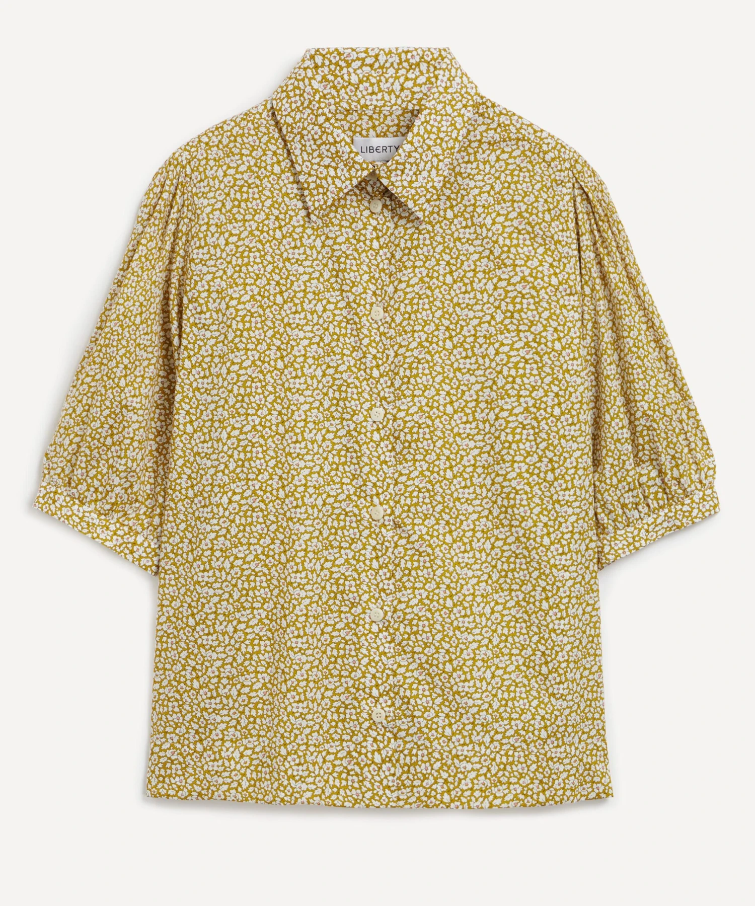 Liberty Feather Meadow Tana Lawn™ Cotton Puff Sleeve Shirt 1 Liberty Feather Meadow Tana Lawn™ Cotton Puff Sleeve Shirt