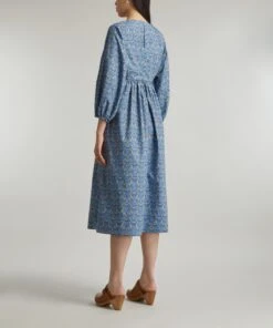 Liberty Moon Flower Cotton Poplin Poet Midi Dress -Farm Rio || Liberty || Paloma Wool Shop 000783556 R516378006 4