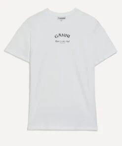 Ganni Relaxed O-Neck T-Shirt