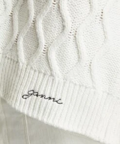 Ganni Cotton Cable Open-Back Top -Farm Rio || Liberty || Paloma Wool Shop 000783988 R517263006 5