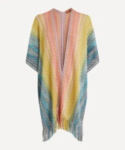 Missoni Zig-Zag Metallic Woven Cape