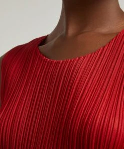 NEW COLOURFUL BASICS Red Pleated Top -Farm Rio || Liberty || Paloma Wool Shop 000784342 R517866006 5