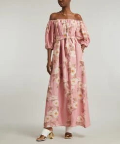 Zaza Big Peonies Pink Maxi-Dress -Farm Rio || Liberty || Paloma Wool Shop 000784848 R519313006 3