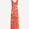 RIXO Moniq Fontainhas Floral Coral Dress
