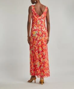 RIXO Moniq Fontainhas Floral Coral Dress 8 RIXO Moniq Fontainhas Floral Coral Dress -Farm Rio || Liberty || Paloma Wool Shop 000784909 R519460006 4