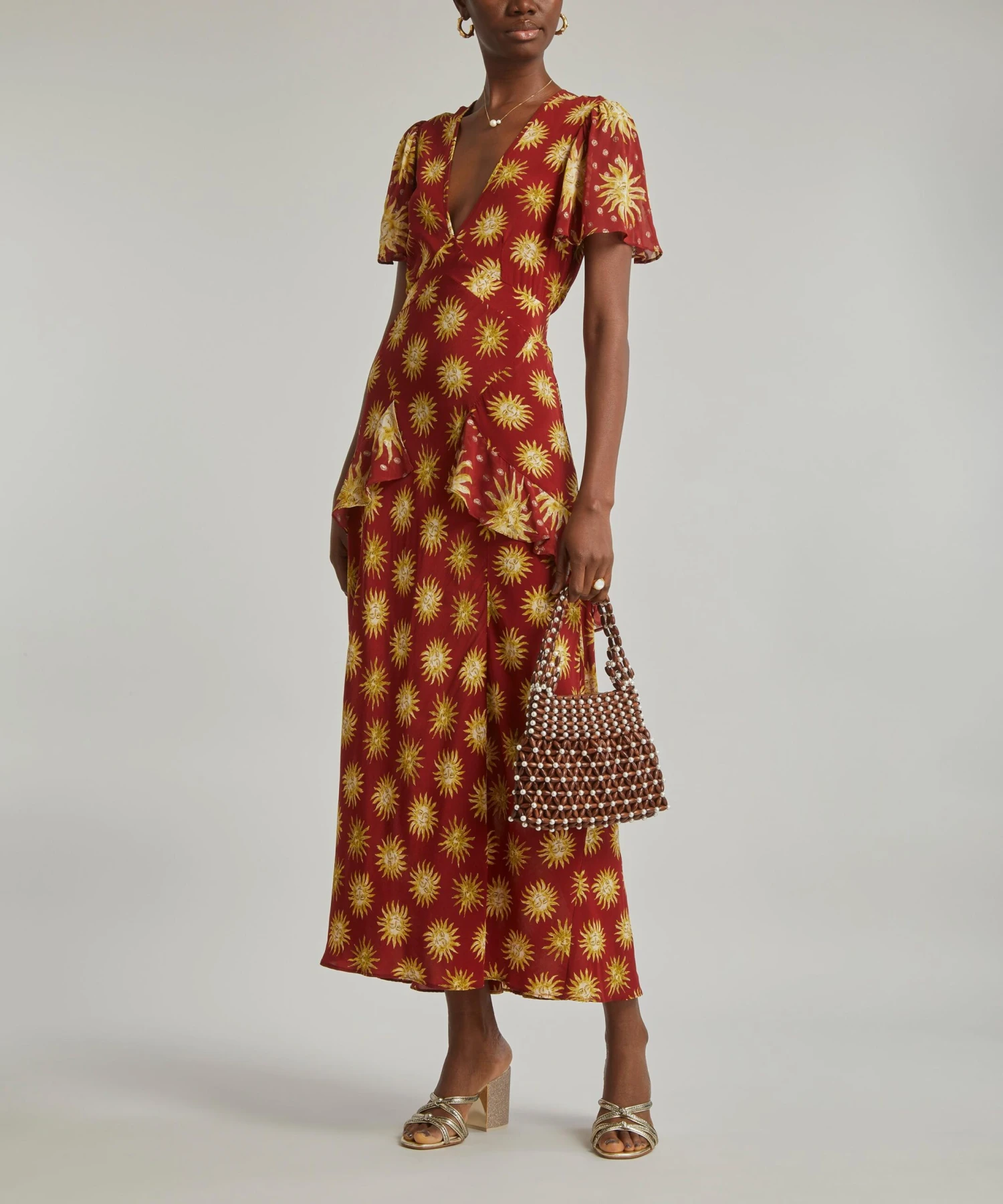 RIXO Evie Sunshine Ochre Dress 2 RIXO Evie Sunshine Ochre Dress - Image 2