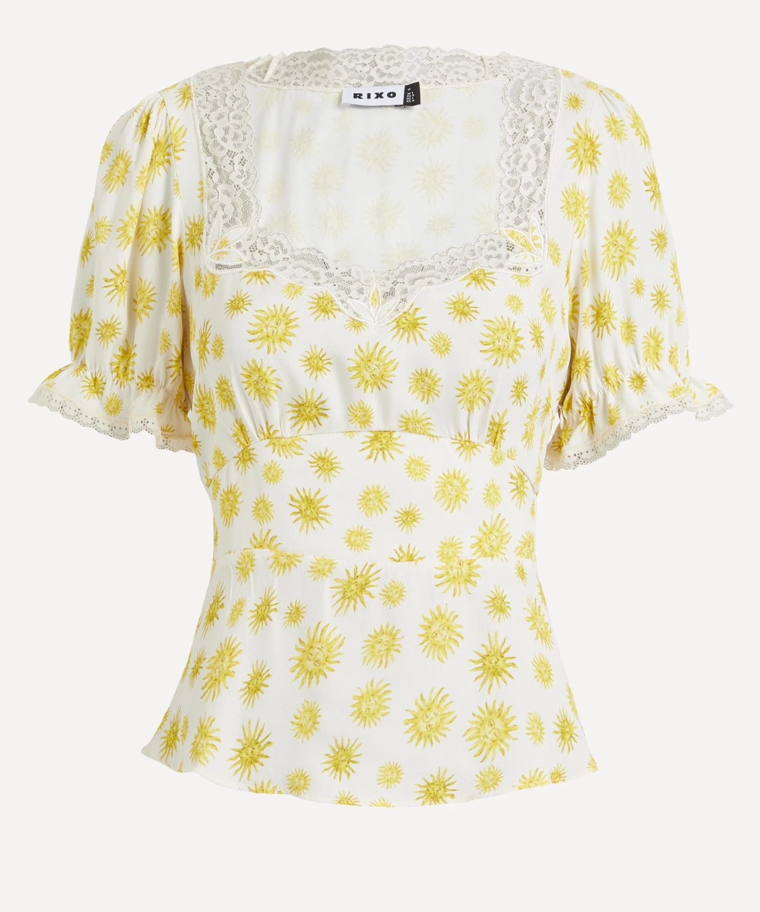 RIXO Selva Sunshine Ivory Top 1 RIXO Selva Sunshine Ivory Top