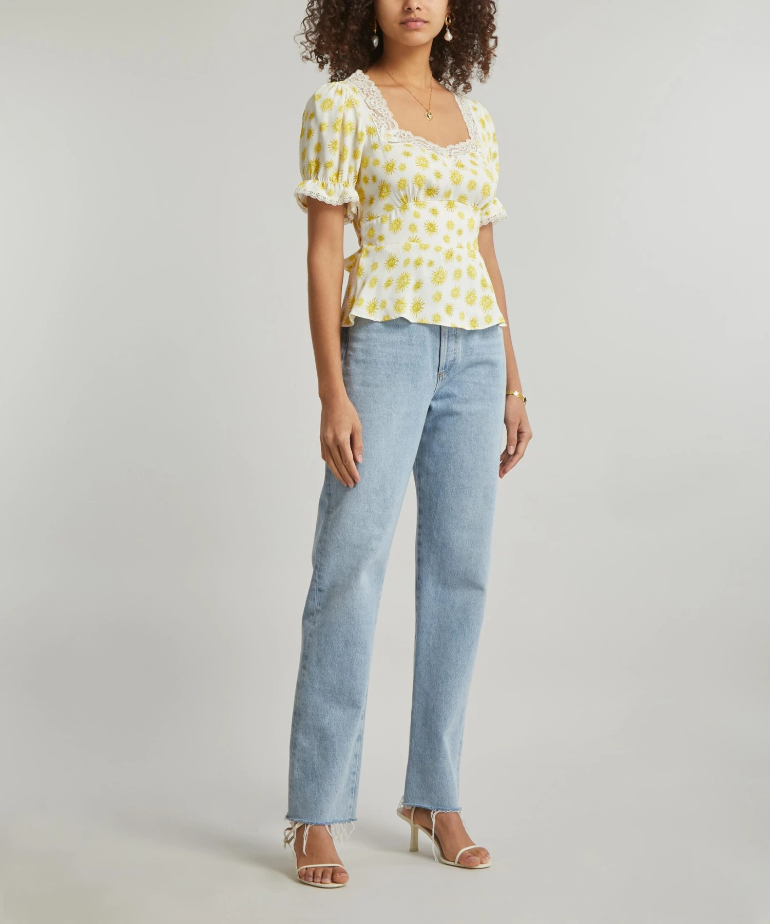 RIXO Selva Sunshine Ivory Top 2 RIXO Selva Sunshine Ivory Top - Image 2