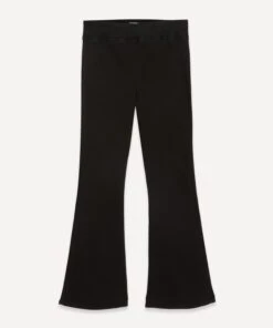 FRAME The Jetset Sheen Noir Flare Jeans