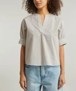 FRAME V-Neck Popover Top -Farm Rio || Liberty || Paloma Wool Shop 000785381 R520225006 3