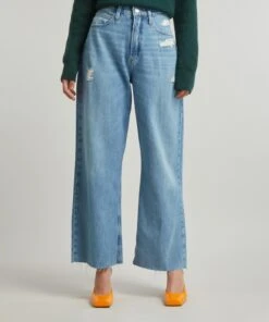 FRAME Le High’N’Tight Wide Leg Crop Raw Jeans -Farm Rio || Liberty || Paloma Wool Shop 000785466 R520361006 3
