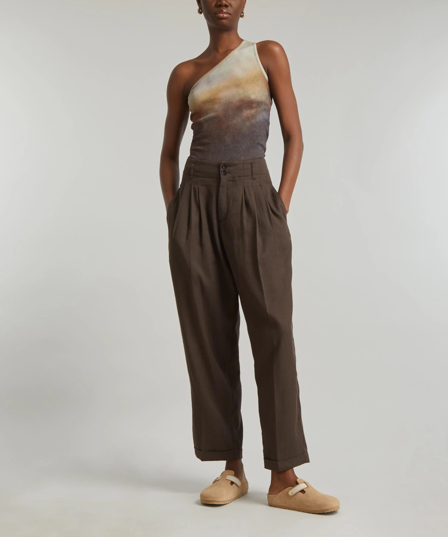 Keaton Linen Safari Trousers 2 Keaton Linen Safari Trousers - Image 2