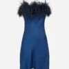 Feathered Boheme Mini Slip Dress