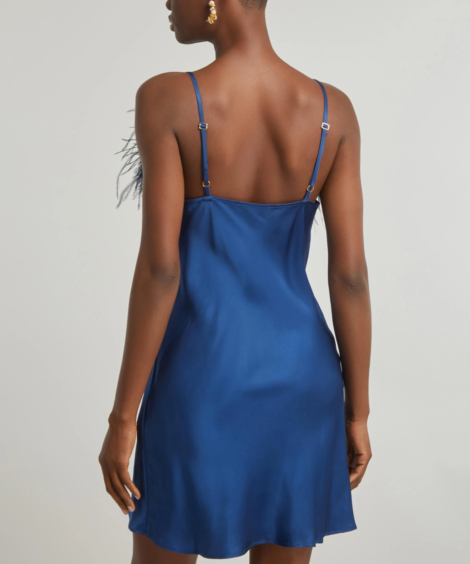 Feathered Boheme Mini Slip Dress 4 Feathered Boheme Mini Slip Dress - Image 4