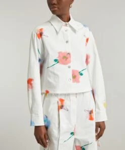 Safari Flower Print Crop Shirt -Farm Rio || Liberty || Paloma Wool Shop 000785716 R520750006 3