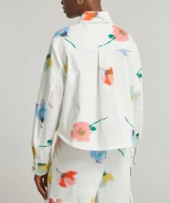 Safari Flower Print Crop Shirt -Farm Rio || Liberty || Paloma Wool Shop 000785716 R520750006 4