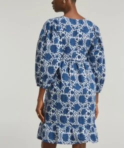 Jasset Indigo Mini-Dress -Farm Rio || Liberty || Paloma Wool Shop 000785925 R521175006 4