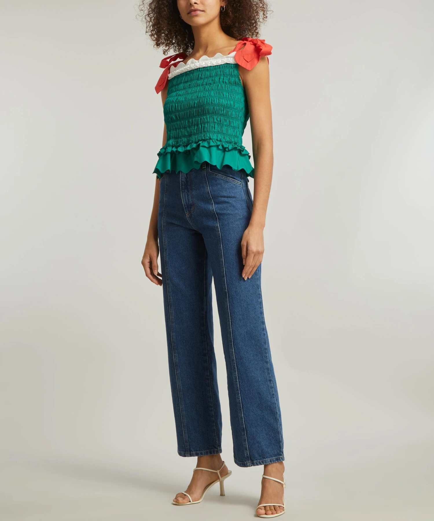 Kati Scallop-Trim Smocked Top 2 Kati Scallop-Trim Smocked Top - Image 2