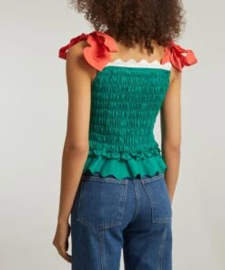 Kati Scallop-Trim Smocked Top 8 Kati Scallop-Trim Smocked Top -Farm Rio || Liberty || Paloma Wool Shop 000786045 R521574006 4