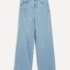 Paige Harper Kianni Distressed Ankle Wide Leg Jeans