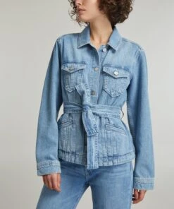 Paige Kimber Denim Shacket -Farm Rio || Liberty || Paloma Wool Shop 000786153 R522042006 3