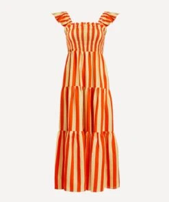 Aisha Deck Chair Stripe Maxi-Dress