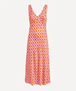 Claire Picnic Check Slip Dress