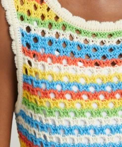 Bunty Blue Stripe Knitted Dress -Farm Rio || Liberty || Paloma Wool Shop 000787024 R523986006 5