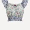 LoveShackFancy Liberty Print Drea Crop-Top