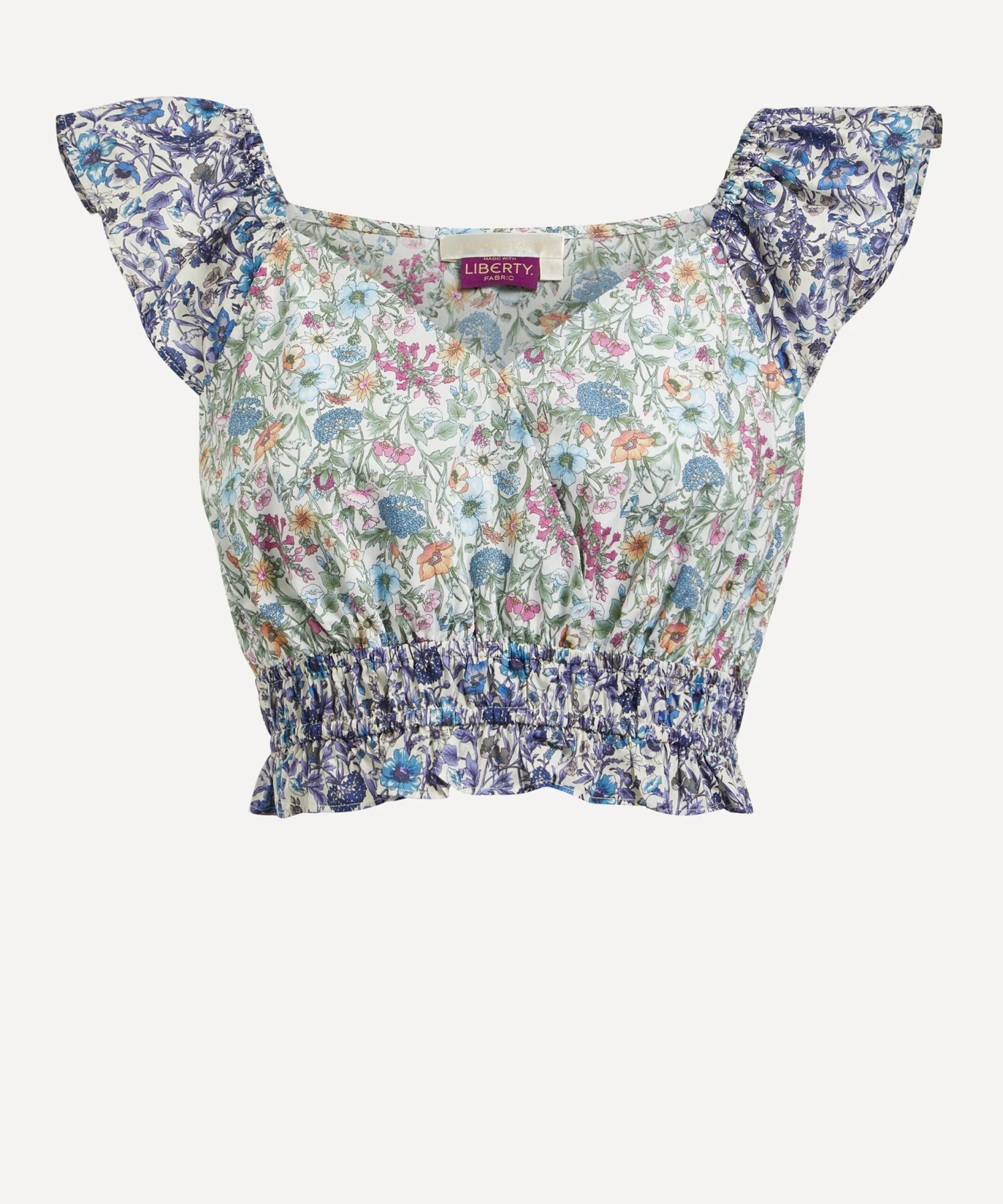 LoveShackFancy Liberty Print Drea Crop-Top 1 LoveShackFancy Liberty Print Drea Crop-Top