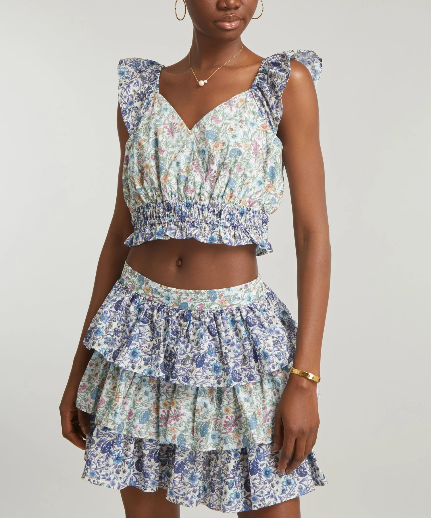 LoveShackFancy Liberty Print Drea Crop-Top 3 LoveShackFancy Liberty Print Drea Crop-Top - Image 3