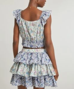 LoveShackFancy Liberty Print Drea Crop-Top 8 LoveShackFancy Liberty Print Drea Crop-Top -Farm Rio || Liberty || Paloma Wool Shop 000787582 R525155006 4