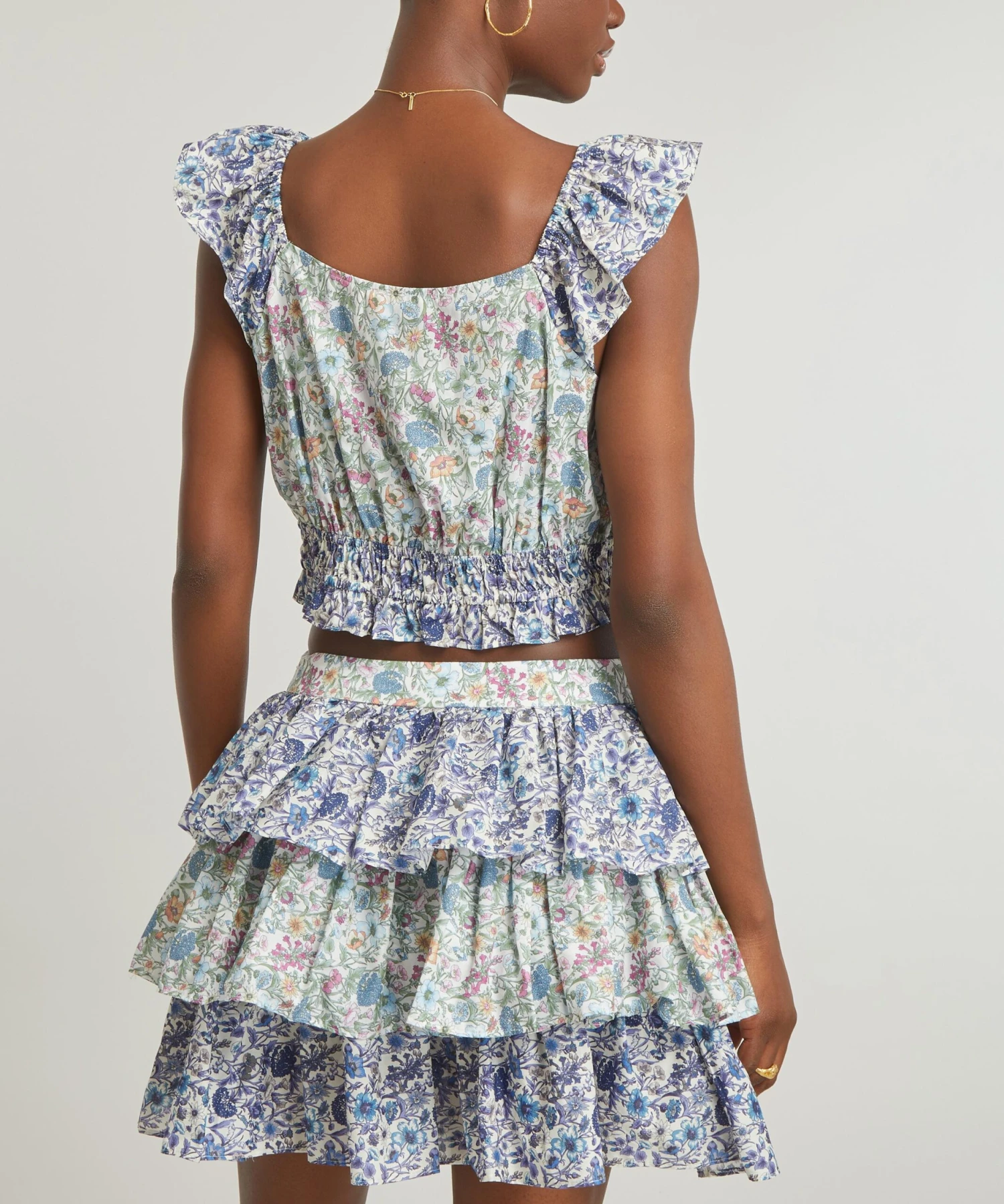 LoveShackFancy Liberty Print Drea Crop-Top 4 LoveShackFancy Liberty Print Drea Crop-Top - Image 4