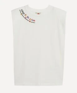 Farm Rio Nature Is The Future Embroidered T-Shirt