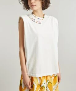 Farm Rio Nature Is The Future Embroidered T-Shirt -Farm Rio || Liberty || Paloma Wool Shop 000787598 R525202006 3