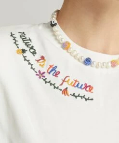 Farm Rio Nature Is The Future Embroidered T-Shirt -Farm Rio || Liberty || Paloma Wool Shop 000787598 R525202006 5