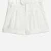 Farm Rio Off-White Tailored Shorts