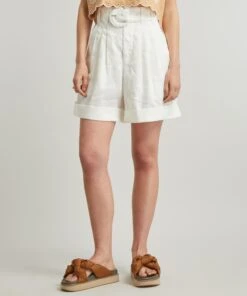 Farm Rio Off-White Tailored Shorts -Farm Rio || Liberty || Paloma Wool Shop 000787601 R525217006 3