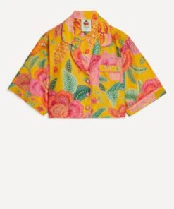 Farm Rio Yellow Macaw Bloom Shirt