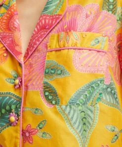 Farm Rio Yellow Macaw Bloom Shirt -Farm Rio || Liberty || Paloma Wool Shop 000787602 R525222006 5