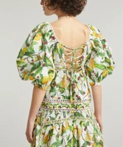 Farm Rio Off-White Fruit Orchard Blouse -Farm Rio || Liberty || Paloma Wool Shop 000787605 R525237006 4