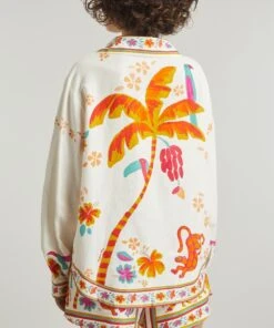 Farm Rio Off-White Tropical Life Shirt -Farm Rio || Liberty || Paloma Wool Shop 000787606 R525242006 4