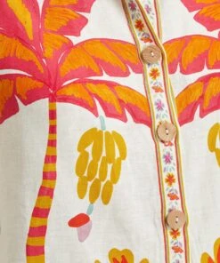 Farm Rio Off-White Tropical Life Shirt -Farm Rio || Liberty || Paloma Wool Shop 000787606 R525242006 5