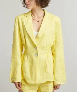 Farm Rio Bright Yellow Blazer -Farm Rio || Liberty || Paloma Wool Shop 000787610 R525262006 3