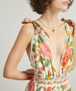 Farm Rio Off-White Macaw Bloom Mini-Dress -Farm Rio || Liberty || Paloma Wool Shop 000787611 R525267006 5