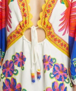 Farm Rio Off-White Vivid Garden Maxi-Dress -Farm Rio || Liberty || Paloma Wool Shop 000787618 R525302006 5