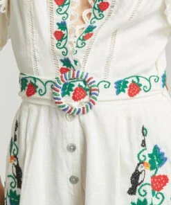 Farm Rio Cross-Stitch Toucan Embroidered Romper -Farm Rio || Liberty || Paloma Wool Shop 000787619 R525307006 5