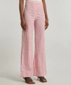Love Pink Stripes Trousers -Farm Rio || Liberty || Paloma Wool Shop 000787870 R525721006 3